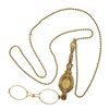 Image 6 : Vintage 14k Gold Collectible Lorgnette Opera Glasses & 35" Rope Chain Necklace