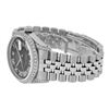 Image 7 : Rolex Mens Stainless Steel Black Roman Diamond Lugs Datejust Wristwatch 36MM