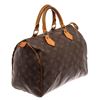 Image 2 : Louis Vuitton Brown Monogram Leather Speedy 30 Satchel Bag