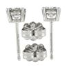 Image 3 : NEW Classic 14k White Gold 0.80 ctw Round Brilliant Diamond Prong Stud Earrings
