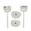 Image 4 : NEW Classic 14k White Gold 0.80 ctw Round Brilliant Diamond Prong Stud Earrings
