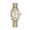 Image 2 : Rolex Ladies 18K Gold And Steel White Roman Hidden Clasp Datejust 26MM