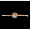 Image 1 : 0.54 ctw Diamond Bangle Bracelet - 14KT Rose Gold