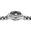 Image 5 : Rolex Ladies Stainless Steel Quickset Black Index Dial Engine Turn Bezel With Ro