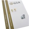 Image 1 : NEW 18k Gold 1.81 ctw GIA Round Brilliant Diamond 4 Prong Martini Stud Earrings