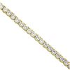Image 4 : Classic 18K Yellow Gold 7.50 ctw Round Brilliant Cut Diamond Line Tennis Bracele