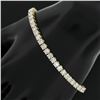 Image 7 : Classic 18K Yellow Gold 7.50 ctw Round Brilliant Cut Diamond Line Tennis Bracele