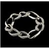 Image 2 : 3.59 Diamond Bracelet - 18KT White Gold