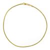 Image 1 : Italian 14k Gold 10" 1.6mm Fancy Diamond Cut Rounded Link Ankle Bracelet Anklet
