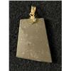 Image 2 : 10 Karat Gold Ammolite Pendant 1"