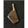 Image 1 : 10 Karat Gold Amolite Pendant 1"