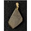 Image 2 : 10 Karat Gold Amolite Pendant 1"