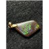 Image 3 : 10 Karat Gold Amolite Pendant 1"