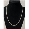 Image 1 : Sterling Silver Chain 18" Long