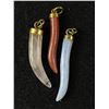 Image 1 : Lot of 3 Horn Pendants