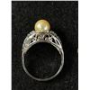 Image 2 : Sterling Silver Ring, Pearl Size 7
