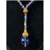 Image 2 : Fantastic Antique Art Deco C.1920s Blue Sapphire Glass Bead Necklace Stunning