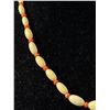 Image 2 : Antique C.1900 Genuine Ivory and Coral Bead Necklace Lovely