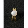 Image 2 : Beautiful Genuine Pearl Gold Earrings