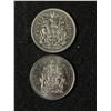 Image 4 : 2 Vintage Canadain $1 Coins & 2 - 50cent Coins