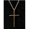 Image 2 : Very Nice 10 Karat Gold Cross On 10K Gold Chain