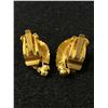 Image 2 : Good Quality "Continental" Jade Look 50's Earrings