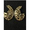 Image 2 : Great Pair Of 1940's Aurora Borealus Crescent Rhinestone Earrings, Over 2" L