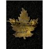 Image 2 : 1930's Sterling & Enamel Maple Leaf Brooch