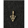 Image 2 : 10K Solid Yellow Gold Pendant w/ Small Diamond