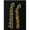 Image 1 : Pair Of Beautiful Sterling Silver/Gold Earriings