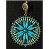 Image 2 : Vintage Pair Of Imitation Turquoise Stones Earrings