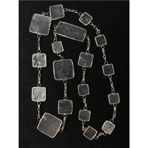 Nice Hand Crafted Silver Necklace, 33" Length