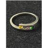 Image 2 : Sterling Silver w/ 4 Stones Ring, Size 6