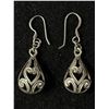 Image 1 : Very Nice Pair Of Sterling Art Nouveau Style Drop Earrings