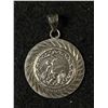 Image 1 : Large Circular Sterling "Aztek" Pendant