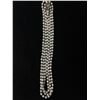 Image 2 : Nearly 60"L 1920's Milk Glass Necklace (needs catch)