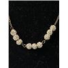 Image 2 : Fuax Diamond Balls Sterling Silver Necklace