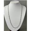 Image 2 : Nice Sterling Silver Links Necklace, 24" Length