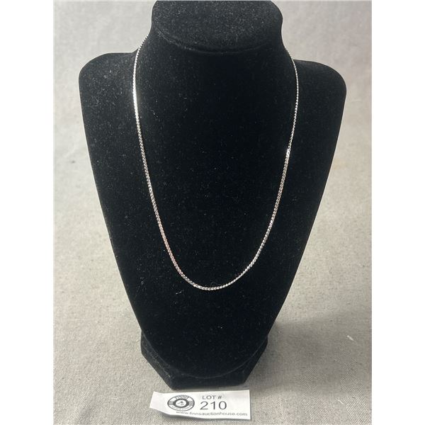 Superb Quality 18" Sterling Silver Necklace/Chain