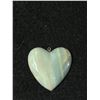 Image 2 : Large Heart Shaped Pendant Jade Look Stone/Marble