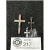 Image 1 : 3 Vintage Crosses, 2 Sterling & 1 Copper