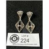 Image 1 : Nice Pair Of Sterling Silver Filigree Earrings