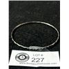 Image 1 : Unusual .950 Silver Bangle