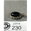 Image 2 : Very Nice Sterling & Black Onyx Pendant 1960's-70's