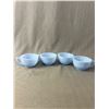 Image 7 : MINT CONDITION Blue Depression Glass Dish Set