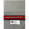 Image 2 : Unmarked Hand Etch Silver Pen & Gold Plated Pen In Original Box
