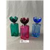 Image 2 : Lot Of 4 Vintage Perfume Bottles Including Versace Plus Lot Of 4 Colourful Oscar De La Renta
