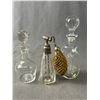 Image 3 : 6 Vintage Perfume Bottles, One Is Missing Atomizer Pump