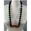 Image 2 : Nice Lot Of 1980's Jewelry - Designer Lucite Necklace, Multi-Beaded Necklace & 3 Prs Of Earrings -  