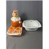 Image 1 : Lot of Vintage Casserole Dishes and Cookie Jar